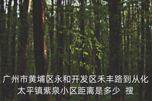 廣州市黃埔區(qū)永和開(kāi)發(fā)區(qū)禾豐路到從化太平鎮(zhèn)紫泉小區(qū)距離是多少  搜