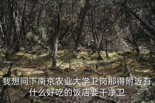 我想問下南京農(nóng)業(yè)大學衛(wèi)崗那得附近有什么好吃的飯店要干凈衛(wèi)