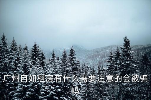廣州自如租房有什么需要注意的會(huì)被騙嗎