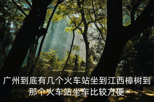 廣州東樟樹，廣州到底有幾個(gè)火車站坐到江西樟樹到那個(gè)火車站坐車比較方便
