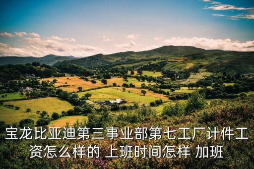 深圳寶龍比亞迪口罩倒夜班嗎，寶龍比亞迪第三事業(yè)部第七工廠計(jì)件工資怎么樣的 上班時(shí)間怎樣 加班