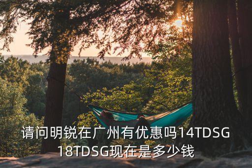 請問明銳在廣州有優惠嗎14TDSG18TDSG現在是多少錢