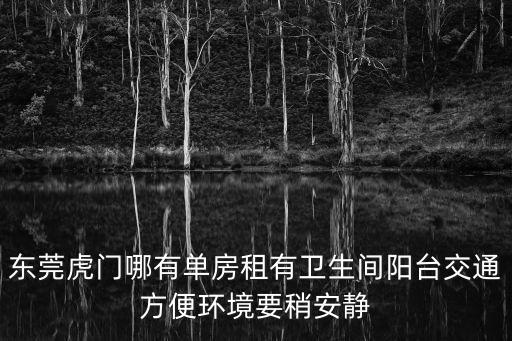 東莞虎門哪有單房租有衛生間陽臺交通方便環境要稍安靜