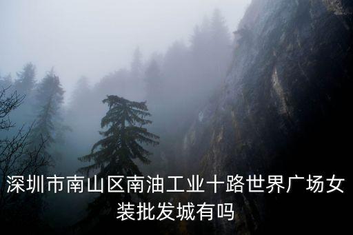 深圳南油大廈旁女褲批發在哪，南山區南油附近有哪些服裝批發
