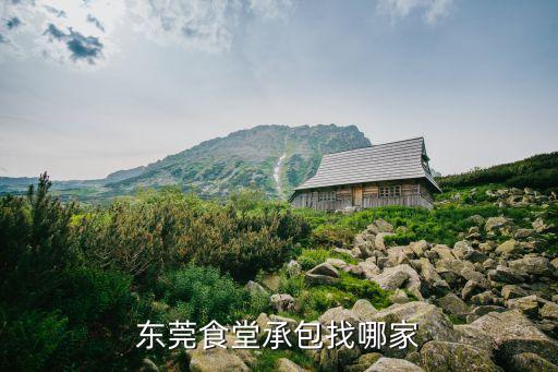 東莞食堂承包找哪家