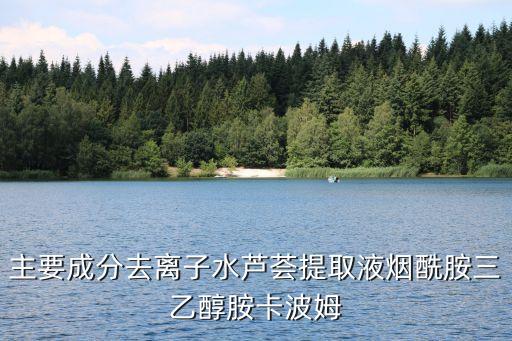 主要成分去離子水蘆薈提取液煙酰胺三乙醇胺卡波姆