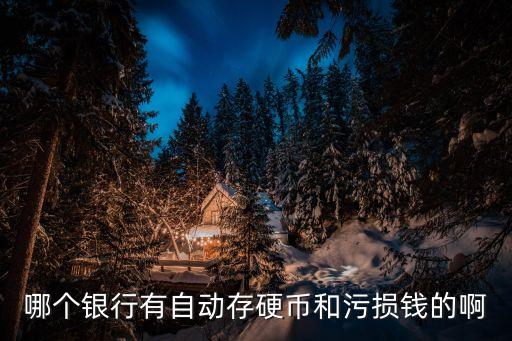 哪個銀行有自動存硬幣和污損錢的啊