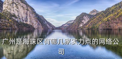 廣州是海珠區(qū)有哪幾家實(shí)力點(diǎn)的網(wǎng)絡(luò)公司