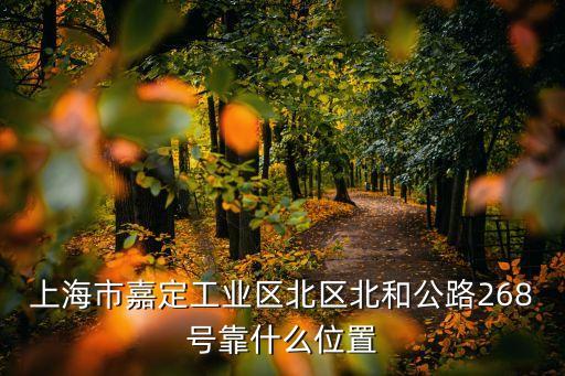 上海市嘉定工業區北區北和公路268號靠什么位置