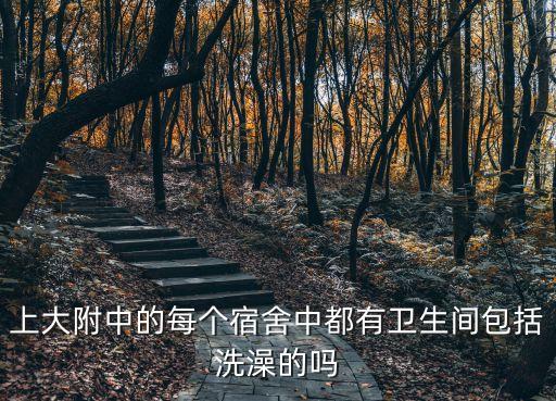 上大附中的每個宿舍中都有衛生間包括洗澡的嗎
