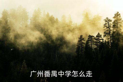 廣州番禺中學怎么走