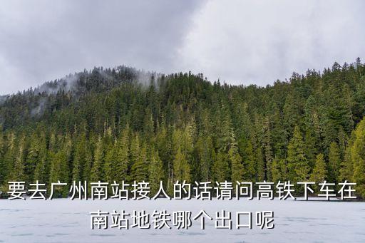 廣州南站大門在那個門，廣州南站大巴停車在哪個門