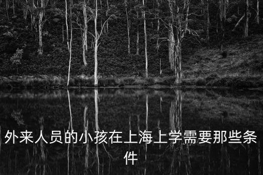 上海市楊行中心校入學(xué)條件，外來人員的小孩在上海上學(xué)需要那些條件