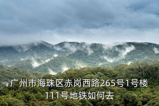 廣州市海珠區(qū)赤崗西路265號(hào)1號(hào)樓111號(hào)地鐵如何去