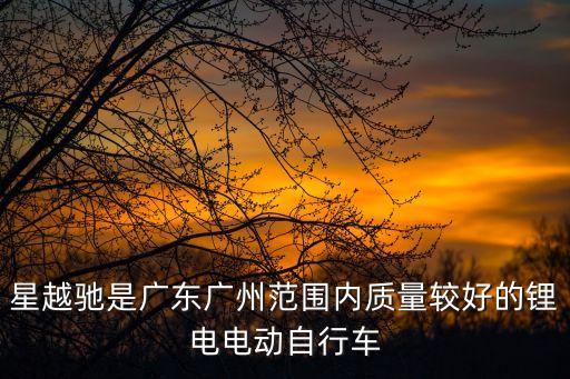 星越馳是廣東廣州范圍內質量較好的鋰電電動自行車