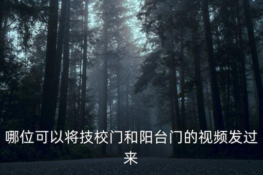 哪位可以將技校門和陽臺門的視頻發過來