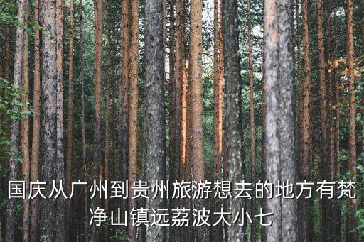廣州到貴州小七孔，廣州到貴州自助游五天時(shí)間廣州出發(fā)想去黃果樹荔波小七