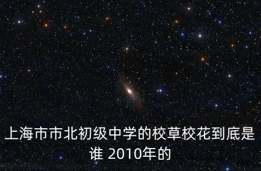 上海市北虹初級(jí)中學(xué)明星，上海市市北初級(jí)中學(xué)的校草校花到底是誰 2010年的