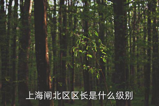 上海閘北區(qū)區(qū)長(zhǎng)是什么級(jí)別