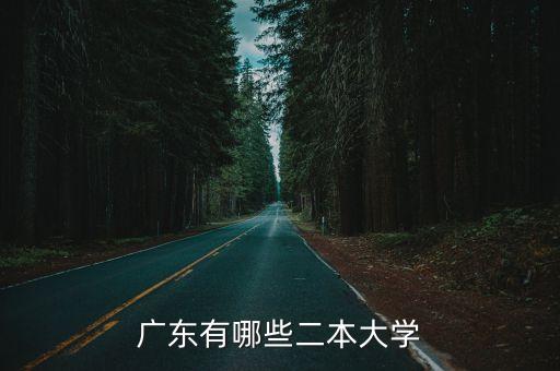 廣東有哪些二本大學