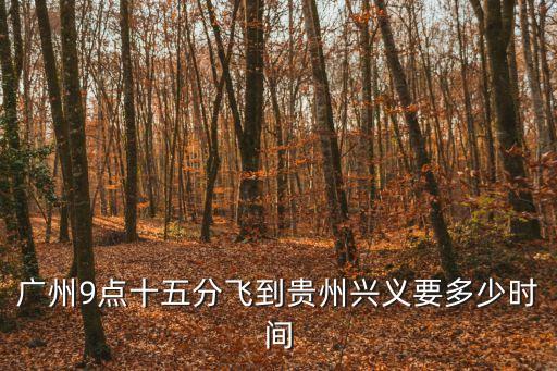 今晚廣州到興義飛機(jī)，廣州到興義的飛機(jī)飛多少小時