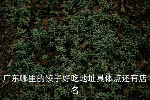 廣東哪里的餃子好吃地址具體點(diǎn)還有店名