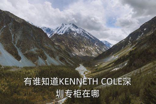 有誰知道KENNETH COLE深圳專柜在哪