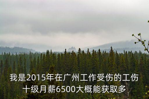 廣州市職工受傷賠償標準2015，廣東十級工傷賠償多少錢2015