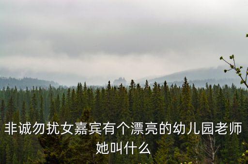 廣州漂亮女幼師，非誠勿擾女嘉賓有個漂亮的幼兒園老師她叫什么