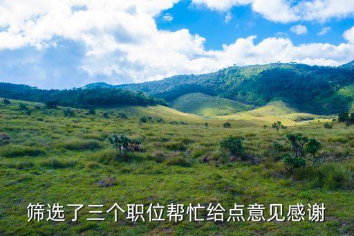 廣州市貿(mào)促會(huì)選調(diào)，篩選了三個(gè)職位幫忙給點(diǎn)意見(jiàn)感謝