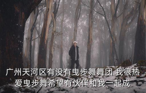 廣州天河區有沒有曳步舞舞團 我很熱愛曳步舞希望有伙伴和我一起成