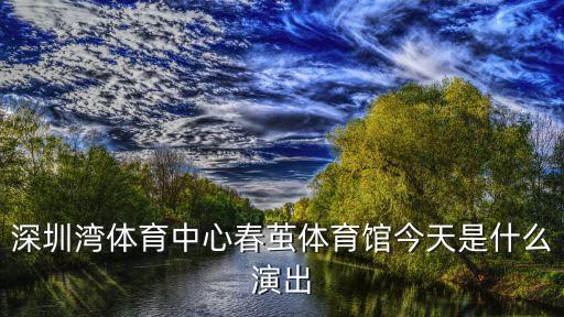 深圳灣體育中心春繭體育館今天是什么演出