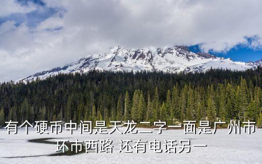 廣州市天龍幣圖，有個硬幣中間是天龍二字一面是廣州市環市西路 還有電話另一