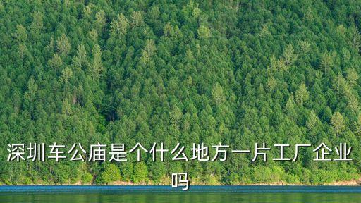1993年深圳車公廟，車公廟在深圳的哪個區