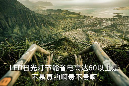 LED日光燈節能省電高達60以上是不是真的啊貴不貴啊