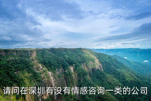 深圳一品情感咨詢，請問在深圳有沒有情感咨詢一類的公司