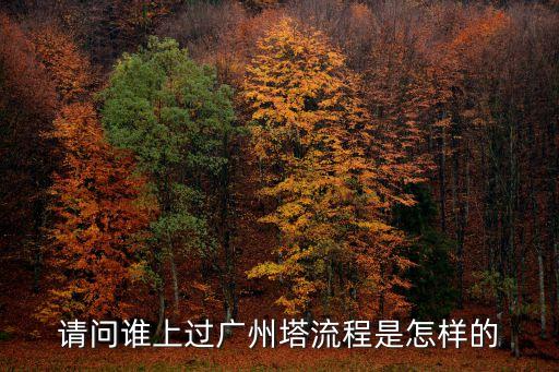 請問誰上過廣州塔流程是怎樣的