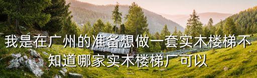 廣州實(shí)木樓梯扶手廠家，我是在廣州的準(zhǔn)備想做一套實(shí)木樓梯不知道哪家實(shí)木樓梯廠可以