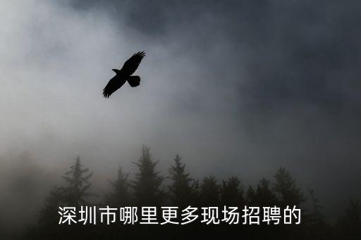 深圳市哪里更多現場招聘的