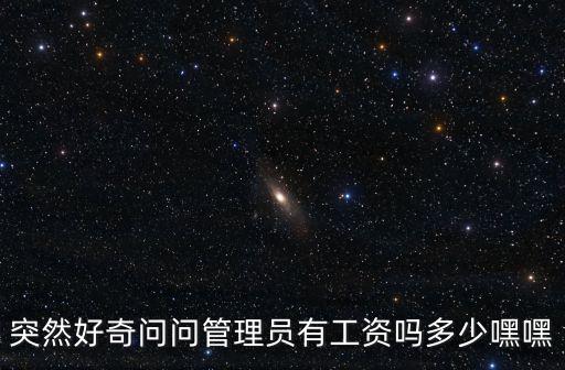 突然好奇問問管理員有工資嗎多少嘿嘿