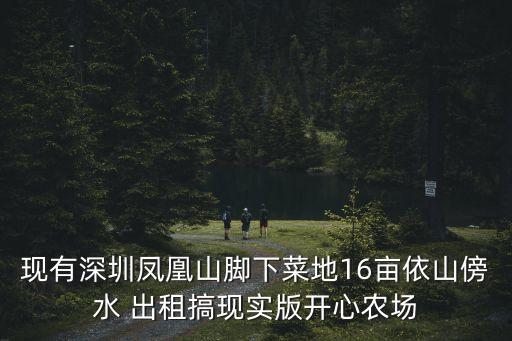 現(xiàn)有深圳鳳凰山腳下菜地16畝依山傍水 出租搞現(xiàn)實(shí)版開心農(nóng)場