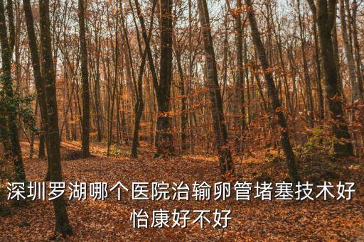 深圳治輸卵管聯系 尋找深圳怡康去找，深圳羅湖哪個醫院治輸卵管堵塞技術好怡康好不好