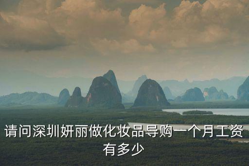請問深圳妍麗做化妝品導(dǎo)購一個月工資有多少