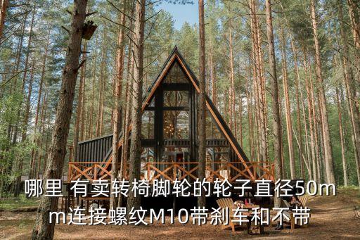哪里 有賣轉椅腳輪的輪子直徑50mm連接螺紋M10帶剎車和不帶