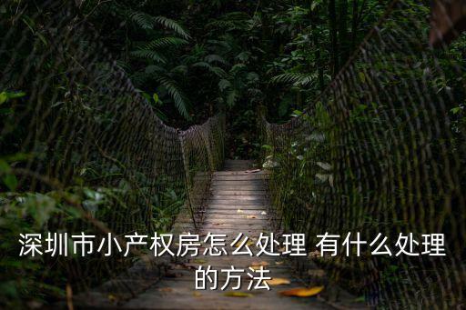 深圳市小產權房怎么處理 有什么處理的方法