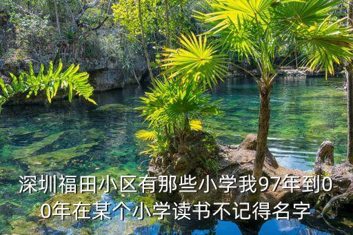 深圳福田小區(qū)有那些小學(xué)我97年到00年在某個(gè)小學(xué)讀書不記得名字