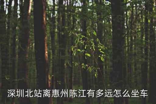 深圳北站離惠州陳江有多遠(yuǎn)怎么坐車