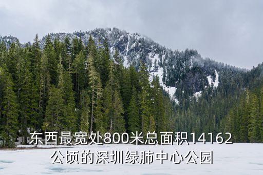 東西最寬處800米總面積14162公頃的深圳綠肺中心公園