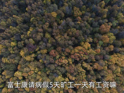 富士康請病假5天曠工一天有工資嘛