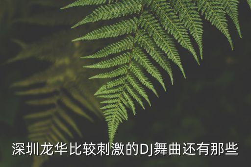 深圳夜場現場舞曲，深圳龍華比較刺激的DJ舞曲還有那些